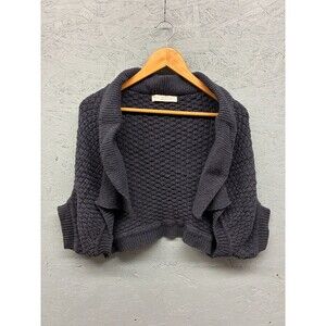 Stella McCartney Knit Shrug Sweater Women’s IT 38 Dark Gray‎ Cropped Cardigan